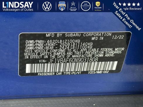 Used 2022 Subaru WRX Premium image 26