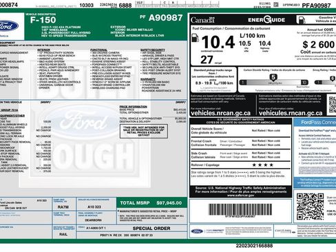 Used 2023 Ford F150 Platinum AWD/4WD image 3