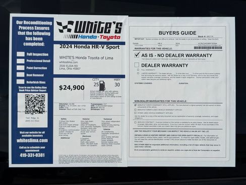 Used 2024 Honda HR-V Sport image 30