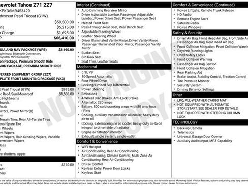 Used 2021 Chevrolet Tahoe Z71 w/ Rear Media and Nav Package AWD/4WD image 27