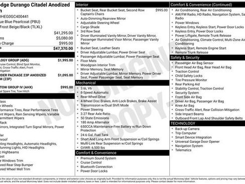 Used 2016 Dodge Durango Citadel w/ Technology Group image 2