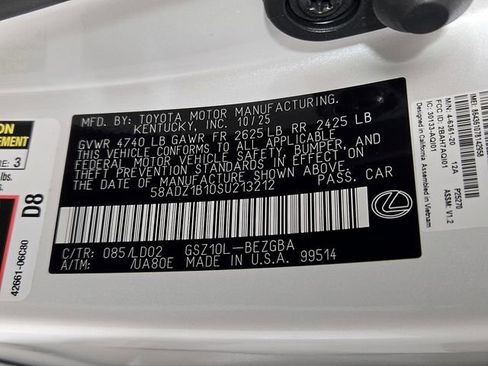 New 2025 Lexus ES 350 350 image 21