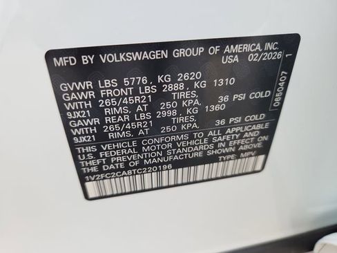 New 2026 Volkswagen Atlas Cross Sport SEL Premium R-Line image 10