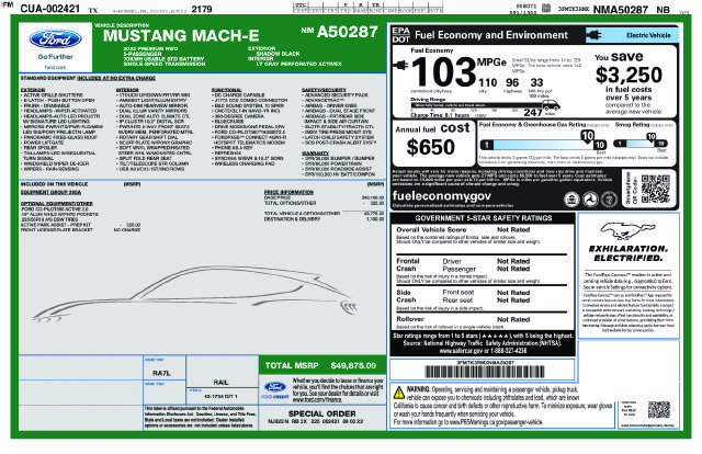 Used 2022 Ford Mustang Mach-E Premium RWD image 5
