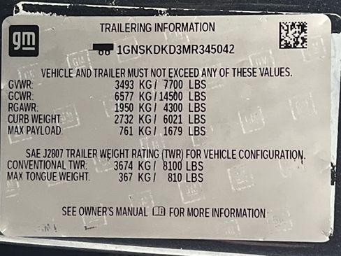 Used 2021 Chevrolet Suburban Z71 w/ Z71 Off-Road Package image 71