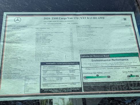 New 2026 Mercedes-Benz Sprinter 2500 image 14