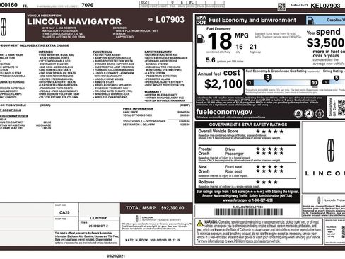 Used 2019 Lincoln Navigator L Reserve AWD/4WD image 15