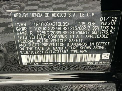 New 2026 Honda HR-V LX image 19