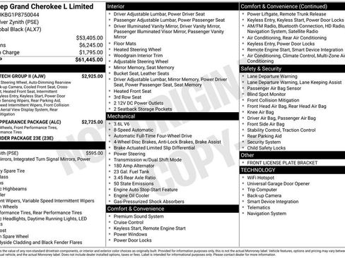 Used 2023 Jeep Grand Cherokee L Limited w/ Luxury Tech Group II AWD/4WD image 2