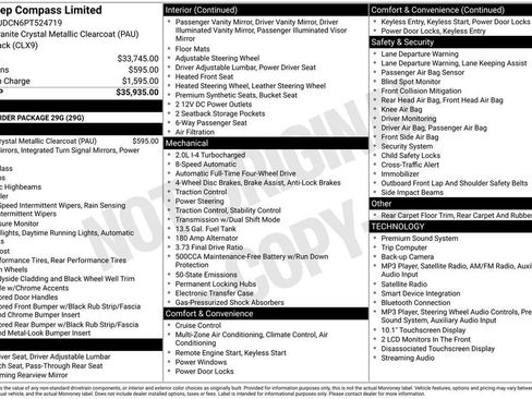 Used 2023 Jeep Compass Limited AWD/4WD image 3