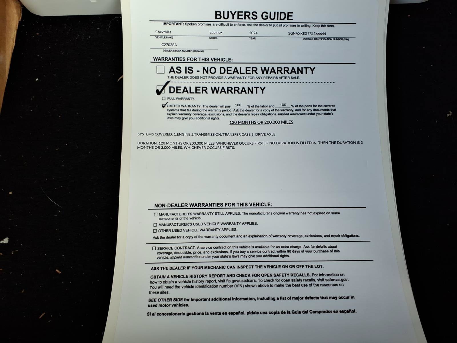 Used 2024 Chevrolet Equinox LT w/ LPO, Floor Liner Package FWD image 36
