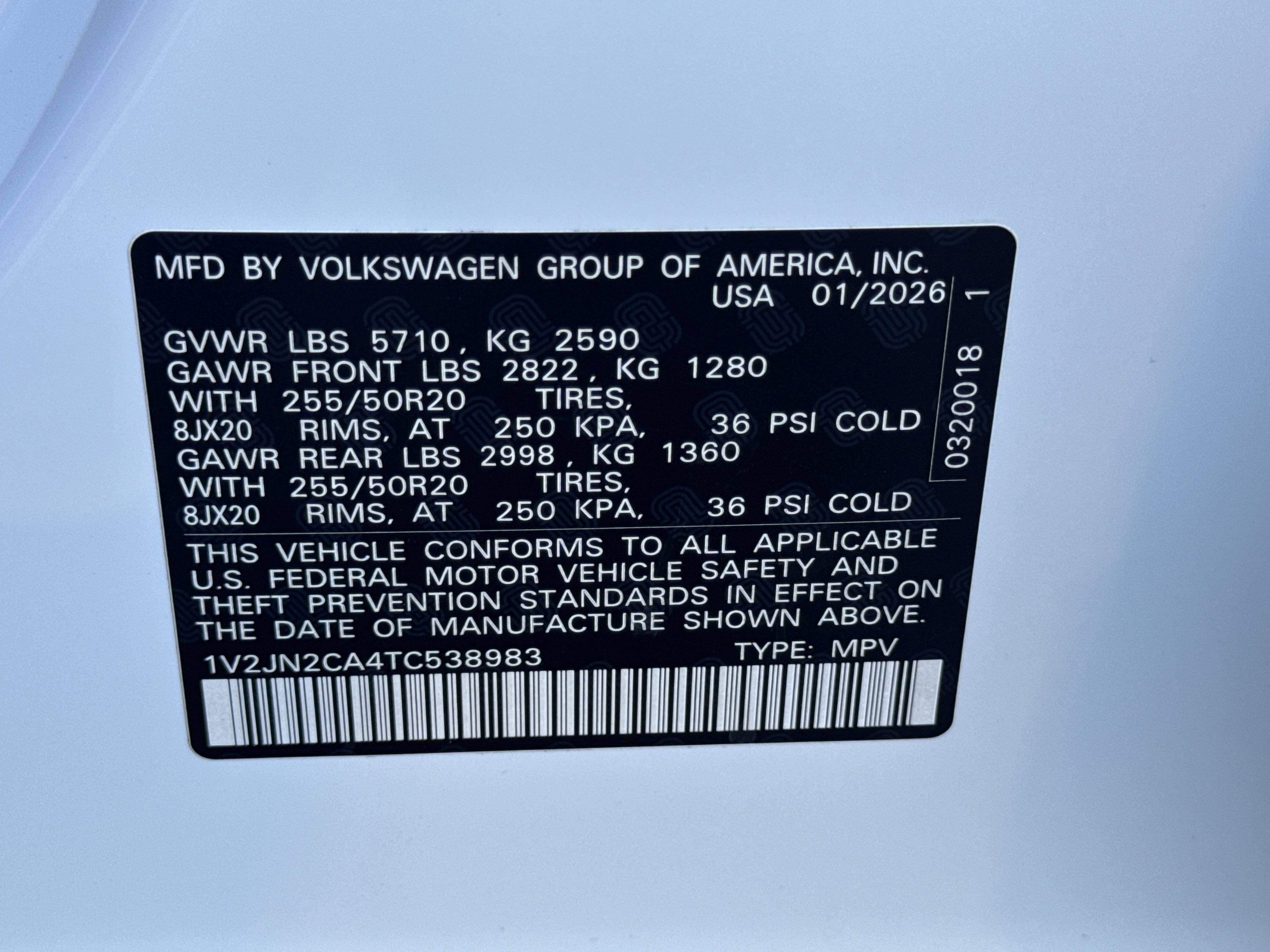 Used 2026 Volkswagen Atlas SE FWD image 36