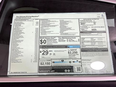 New 2026 BMW 330i xDrive Sedan w/ Premium Package AWD/4WD image 16