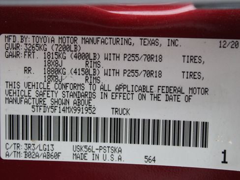 Used 2021 Toyota Tundra SR5 w/ SR5 Leather Package AWD/4WD image 40