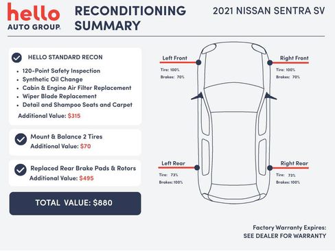 Used 2021 Nissan Sentra SV image 3