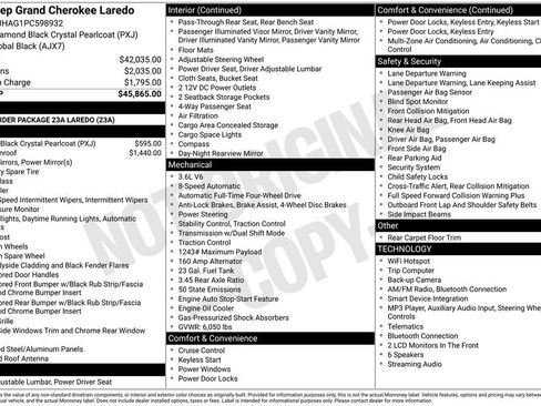 Used 2023 Jeep Grand Cherokee Laredo AWD/4WD image 32