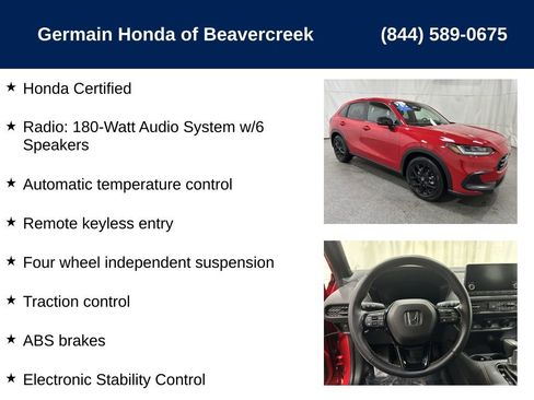 Certified 2025 Honda HR-V Sport image 5