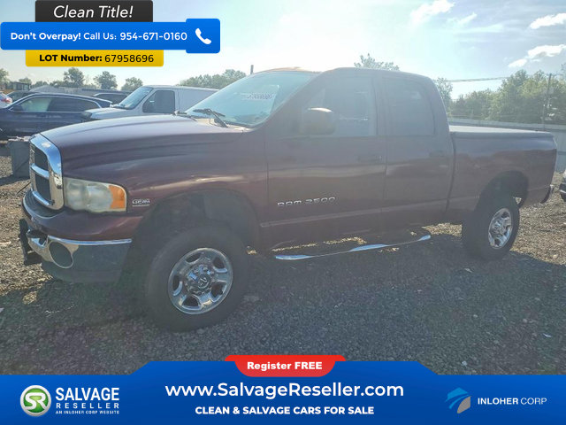 Used 2003 Dodge Ram 2500 Truck 4x4 Quad Cab image 1
