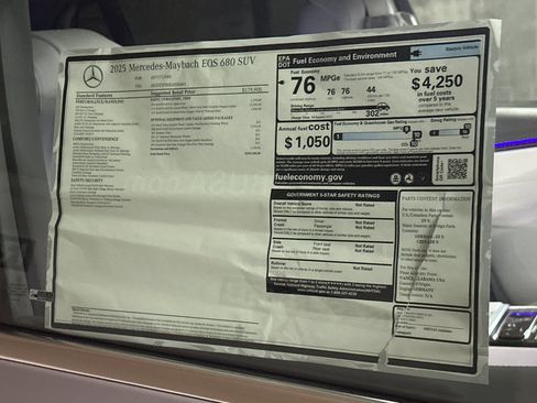 New 2025 Mercedes-Benz Maybach EQS 680 4MATIC image 31