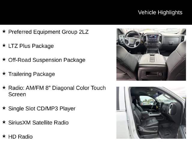 Used 2018 Chevrolet Silverado 1500 LTZ Z71 w/ LTZ Plus Package AWD/4WD image 12