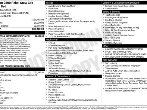New 2026 RAM 2500 Rebel w/ Rebel Level 2 Equipment Group AWD/4WD image 3