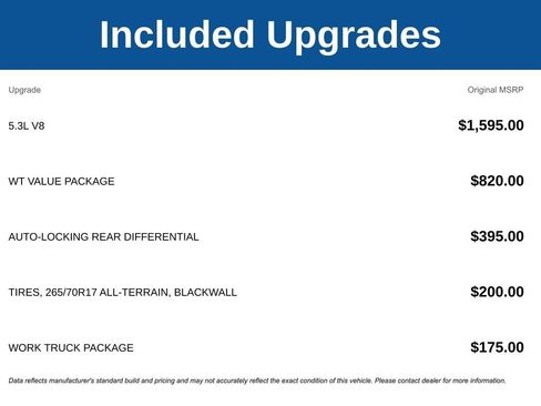New 2026 Chevrolet Silverado 1500 W/T w/ WT Value Package RWD image 3