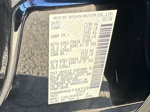 Used 2016 Nissan Frontier SV image 35