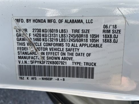 Used 2019 Honda Ridgeline RTL-E image 42