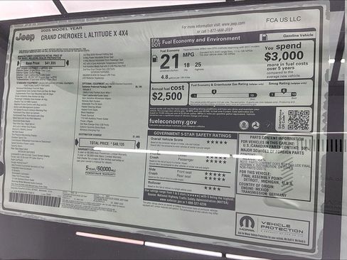 New 2025 Jeep Grand Cherokee L Altitude image 21