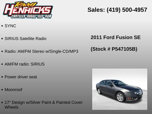 Used 2011 Ford Fusion SE FWD image 12