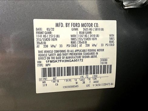 Used 2022 Ford Explorer Limited w/ Equipment Group 301A image 33