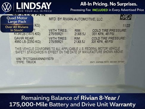 Used 2022 Rivian R1T Adventure image 23