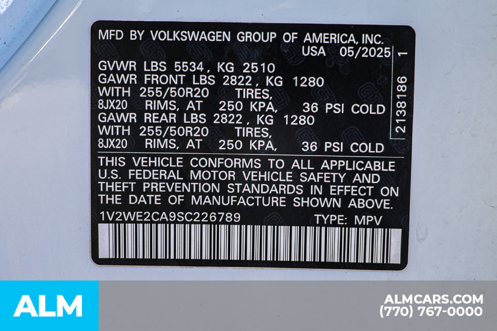 Used 2025 Volkswagen Atlas Cross Sport SE FWD image 57