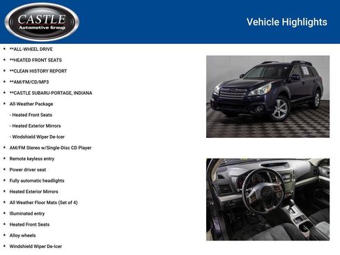 Used 2013 Subaru Outback 2.5i Premium w/ All-Weather Pkg AWD/4WD image 3