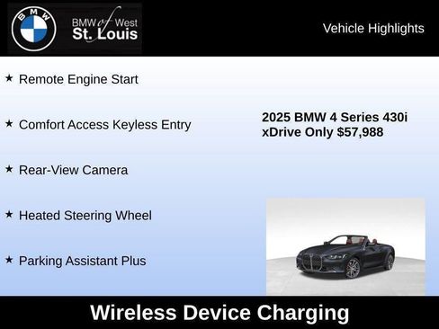 Used 2025 BMW 430i xDrive Convertible w/ Premium Package image 82