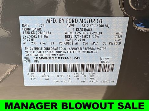 New 2026 Ford Explorer ST w/ Sun And Sound Package AWD/4WD image 43