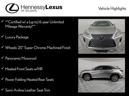 Certified 2021 Lexus RX 350 FWD w/ Luxury Package image 12