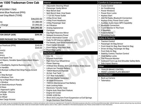 Used 2024 RAM 1500 Tradesman w/ Protection Group image 2