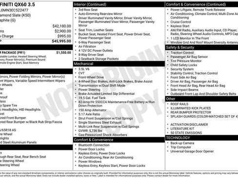 Used 2014 INFINITI QX60 FWD w/ Premium Package image 38