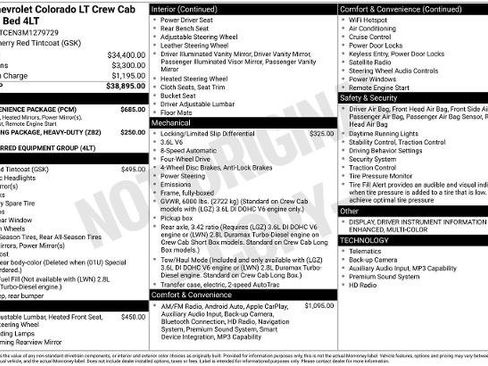 Used 2021 Chevrolet Colorado LT w/ LT Convenience Package AWD/4WD image 15