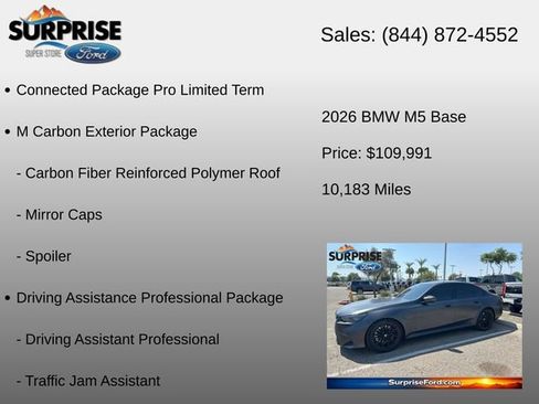 Used 2026 BMW M5 w/ Carbon Package AWD/4WD image 6