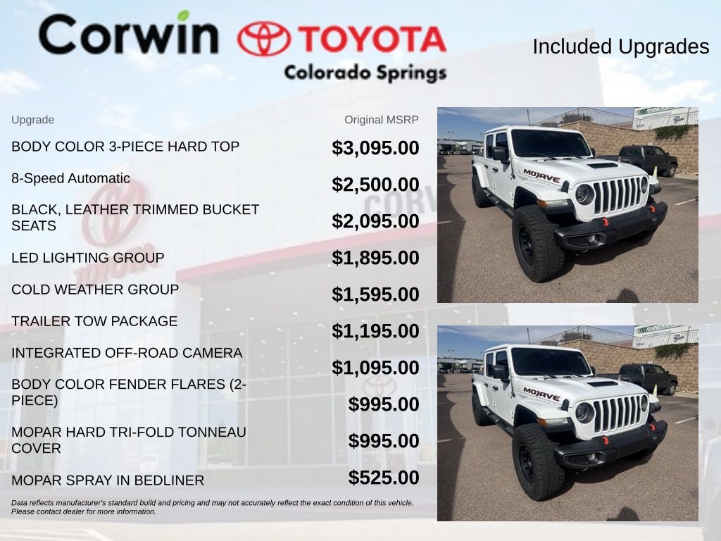 Used 2023 Jeep Gladiator Mojave w/ LED Lighting Group AWD/4WD image 4