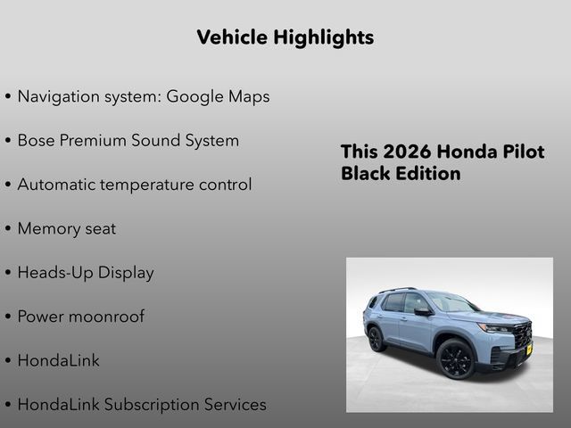New 2026 Honda Pilot Black Edition image 5