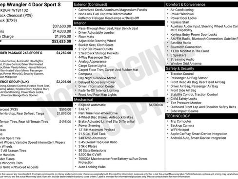 New 2026 Jeep Wrangler Sport S image 25