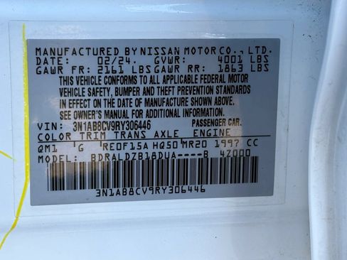 Used 2024 Nissan Sentra SV w/ Trunk Package FWD image 32