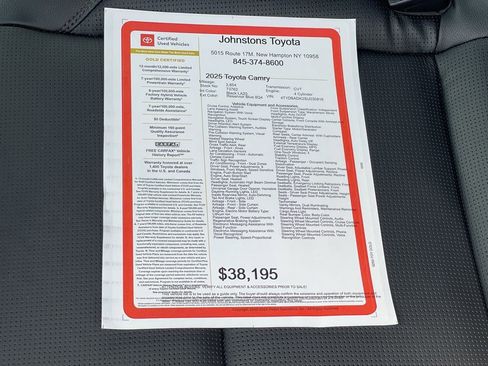 Certified 2025 Toyota Camry XLE AWD/4WD image 3