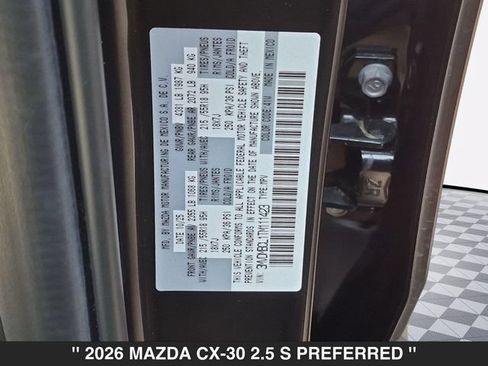 Certified 2026 MAZDA CX-30 AWD 2.5 S image 37