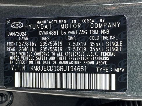 Used 2024 Hyundai Tucson Limited AWD/4WD image 34