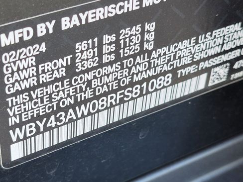 Certified 2024 BMW i4 eDrive35 w/ Premium Package RWD image 33