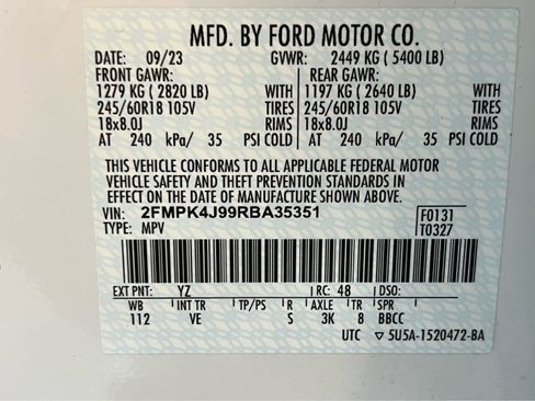Used 2024 Ford Edge SEL w/ Convenience Package AWD/4WD image 17